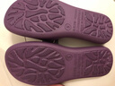 制三 中国台湾进口拖鞋男女情侣家居室内静音防滑防臭无味简约时尚EVA 木槿紫 S(全长约22.5cm/建议33-35码穿) 实拍图