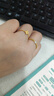 中国黄金（CHINA GOLD）足金金珠珍珠戒指女转运珠迷你黄金指环618生日礼物送女友老婆 金珠戒指 圈号14-16 约0.21g 实拍图