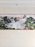 农村中堂山水挂画2025新款客厅装饰风景沙发背景墙壁流水生财字画 山水聚财 140*60晶瓷画+铝合金黑框 顺丰入户上门 实拍图