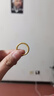 中国黄金（CHINA GOLD）紫荆花戒指女新款足金古法黄金樱花戒指素圈生日送女朋友礼物老婆 13号 约1g 实拍图