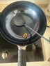 臻三环铁锅章丘炒锅小铁锅无涂层不易粘锅炒菜锅平底煎锅古斗礼盒装 铁把古斗套装 28cm 实拍图