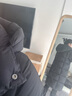 美力城【檀健次同款】长款羽绒服女装新款95%极地鹅绒外套时尚泡芙 猛石黑 M （110-120斤） 实拍图