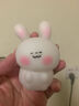 卡通小夜灯房间可爱少女心氛围灯生日礼物送女孩子儿童发光小玩具 腮红兔/小号+透明礼盒/拉菲草 配3颗电池 实拍图