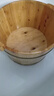 古希诺（GUXINUO） 古希诺 香柏木泡脚桶木桶家用泡脚盆木盆洗脚盆实木足浴盆木桶 25cm加厚双耳桶（无盖）+艾草 实拍图