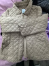 菲妮迪（FINITY）品牌棉衣棉服秋季简约卡其保暖轻薄通勤外套 卡其色 2XL 实拍图