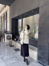 艾珠儿（Aizhuer）大毛领派克服羽绒棉服女冬季新款工装连帽加厚保暖棉袄棉衣外套潮 米白色 M （建议100-110斤） 实拍图