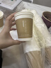 盈喜客一次性咖啡杯子豆浆奶茶杯商用加厚防烫热饮外卖纸杯带盖定制logo 印象此刻【280ml】100只 带黑盖 实拍图
