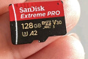 闪迪（SanDisk）128GB TF(MicroSD)内存卡 4K极速金卡A2 V30 U3行车记录仪 运动相机无人机 监控存储卡 读190MB/s 实拍图