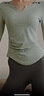 雪茜曼（XUEXIMAN）瑜伽服女上衣带胸垫修身显瘦秋冬运动上衣长袖T恤专业跑步健身服 实拍图