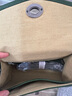 裘真信封包女链条斜挎单肩包休闲复古小包植鞣头层牛皮包包 绿色-中号 实拍图