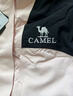 骆驼（CAMEL）拼色夹棉冲锋衣男女情侣棉服防风防水外套户外登山服 A23CA70136幻影黑/木黛色，女 M 实拍图