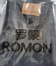 罗蒙（ROMON）牛仔裤男直筒秋冬季商务休闲男士百搭裤子男青年男裤 黑色 31 实拍图