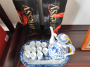 陶沁泉景德镇陶瓷器中式白酒酒具套装酒壶酒杯酒盅酒器温酒壶 富贵连1斤装配10个杯子 实拍图