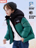 迪士尼儿童羽绒服男童白鸭绒加厚外套小孩宝宝童装 234014绿色 150cm  实拍图