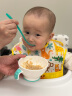 NUBY（努比）研磨碗训练吃饭餐具套装婴儿刮果泥辅食工具宝宝辅食碗多功能 薄荷晶绿 实拍图