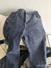 吉普（JEEP）牛仔裤男秋冬季直筒宽松休闲裤子男士商务百搭男裤 蓝灰加绒 38 实拍图
