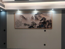 艺轩客厅装饰画沙发背景墙新中式字画横版大幅挂画山水壁画晶瓷画 陋室铭 230*100CM铝合金金框 实拍图