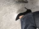九寸阳光职业高跟鞋女细跟软底面试空乘学生礼仪课正装通勤黑色工作鞋皮鞋 绒面高跟鞋黑色7cm【38码】 实拍图
