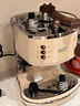 德龙（Delonghi）【国家补贴】咖啡机 复古半自动咖啡机 小型家用意式浓缩15Bar泵压 手动打奶泡 ECO310.VBG 奶油白 实拍图
