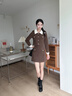 达芙妮乐福鞋女厚底皮鞋女春秋2025新款英伦风增高粗跟通勤一脚蹬单鞋女 黑色厚底【金属扣 跟高5.5CM】 38 实拍图