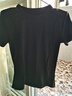 徽昂瑜伽服女运动短袖t恤紧身速干衣运动服上衣健身服显瘦跑步黑色XXL 实拍图