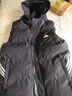 秋冬季羽绒棉马甲男士加厚保暖背心无袖坎肩马夹连帽大码外套女潮 AD8915黑色马甲 3XL （建议140-160斤） 实拍图