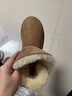 京东京造【中筒经典】雪地靴女冬季羊皮毛一体保暖防寒短靴驼色38 实拍图