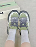 FILA FUSION斐乐潮牌女鞋BIANCO厚底潮鞋硬糖鞋跑步鞋 苔藓绿色/白玛瑙灰-MW 36 实拍图
