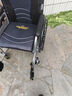 长寿泉 轮椅折叠老人轻便旅行手推车带坐便器可全躺老年人家用医用代步 升级加厚坐垫【护理推荐】CSQ-L54A 实心轮 实拍图
