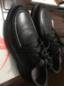 红蜻蜓皮鞋男商务休闲男鞋单鞋软底英伦系带百搭鞋子男WTA31568黑色39 实拍图