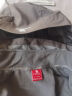 骆驼（CAMEL）冲锋衣防风三合一可拆两件套登山服169AX墨灰,男女款L 实拍图