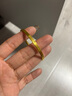 明牌珠宝生日礼物 足金亮点光面钻纹黄金手镯女款金镯子AFI0062工费300 黄金手镯 5.8直径 约13.31克 晒单实拍图