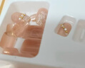 美杜 穿戴甲美甲贴片日常宴会指甲贴24片含果冻胶可拆美甲延长假指甲 珍珠小香 24片 实拍图