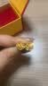 普堤诺新款爆闪方糖耳钉黄金色拉丝花型耳环999金色时尚感耳饰送女友 拉丝小方糖耳钉 实拍图