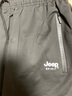 JEEP SPIRIT吉普运动裤男春秋季休闲裤中青年纯色宽松长裤 黑色直筒 5XL 实拍图