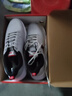 特步男鞋跑步鞋防水皮面春季新款休闲运动鞋透气网面旅游慢跑鞋子男冬 灰黑红(皮面款)  44 实拍图