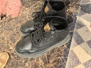 意尔康男鞋休闲板鞋秋冬复古工装马丁靴时尚高帮软面潮流鞋子男 黑色 39 实拍图