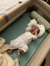 Aengbay昂贝 莫代尔婴儿睡衣秋季家居服宝宝连体衣睡袍新生儿睡袋薄款 白色 73cm 实拍图