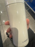 虎牌（TIGER）家居馆 茶滤网型不锈钢真空杯 家用办公茶滤网杯 480ML MCA-T48C 奶白色WI 480ml 实拍图