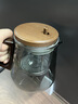 苏氏陶瓷 苏氏飘逸壶茶壶玻璃泡茶壶懒人冲茶器烧水壶耐高温茶水分离壶 花纹 650ml 1只 实拍图