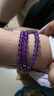 石玥珠宝精品6mm天然紫水晶手链银狐狸本命年九紫离火手串男女士款礼物 实拍图