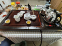 金灶（KAMJOVE）实木茶盘带烧水壶一体 自动上水茶具泡茶器全套茶台茶盘套装R-190 搭配H-K9 陶瓷茶具 茶水桶 实拍图