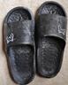 居家拖鞋男女室内室外浴室防滑轻盈便携柔软静音回弹漏水凉拖鞋夏 黑色-男 44-45 实拍图
