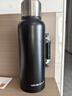 恩尔美（nRMEi） 保温壶杯316不锈钢男车载户外出便携大容量家用72小时暖热水壶瓶 黑色【316L抗菌内胆+壶套】2.5L 实拍图