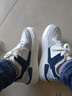 回力女鞋厚底鞋子女春秋新款潮流ins网红百搭休闲鞋学生运动板鞋 米蓝灰【加绒】 38 实拍图