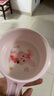 五和（WUHE）辅食碗儿童餐具宝宝吃饭碗卡通带手柄婴幼儿碗耐树脂食品级防烫 兔子单柄碗300ML 实拍图