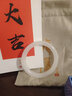 龍隐 青白玉手镯女士款晴水料A货正品和田玉髓玛瑙羊脂白镯子圆条 羊脂白玉圆镯  圈口  58-59【适合100-110斤】 实拍图