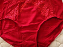 欧迪芬（Ordifen）秋冬年健康棉质内裤女舒适柔软透气吸汗小裤蝴蝶结2条装送女友 中国红 XL (170/100) 实拍图