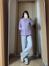 波司登（BOSIDENG）25年新款短款轻薄羽绒服女90绒户外野营登山旅游外套B250131006 数字薰衣草6211-25-浅春色 M 165/88A 110斤-120斤 实拍图