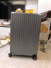 CROSSGEAR瑞士行李箱铝框可登机拉杆箱男轻商务出差登机箱女学生旅行密码箱 极光灰卡扣装多不爆托运无忧 24英寸 【适合5-6天出行】 实拍图